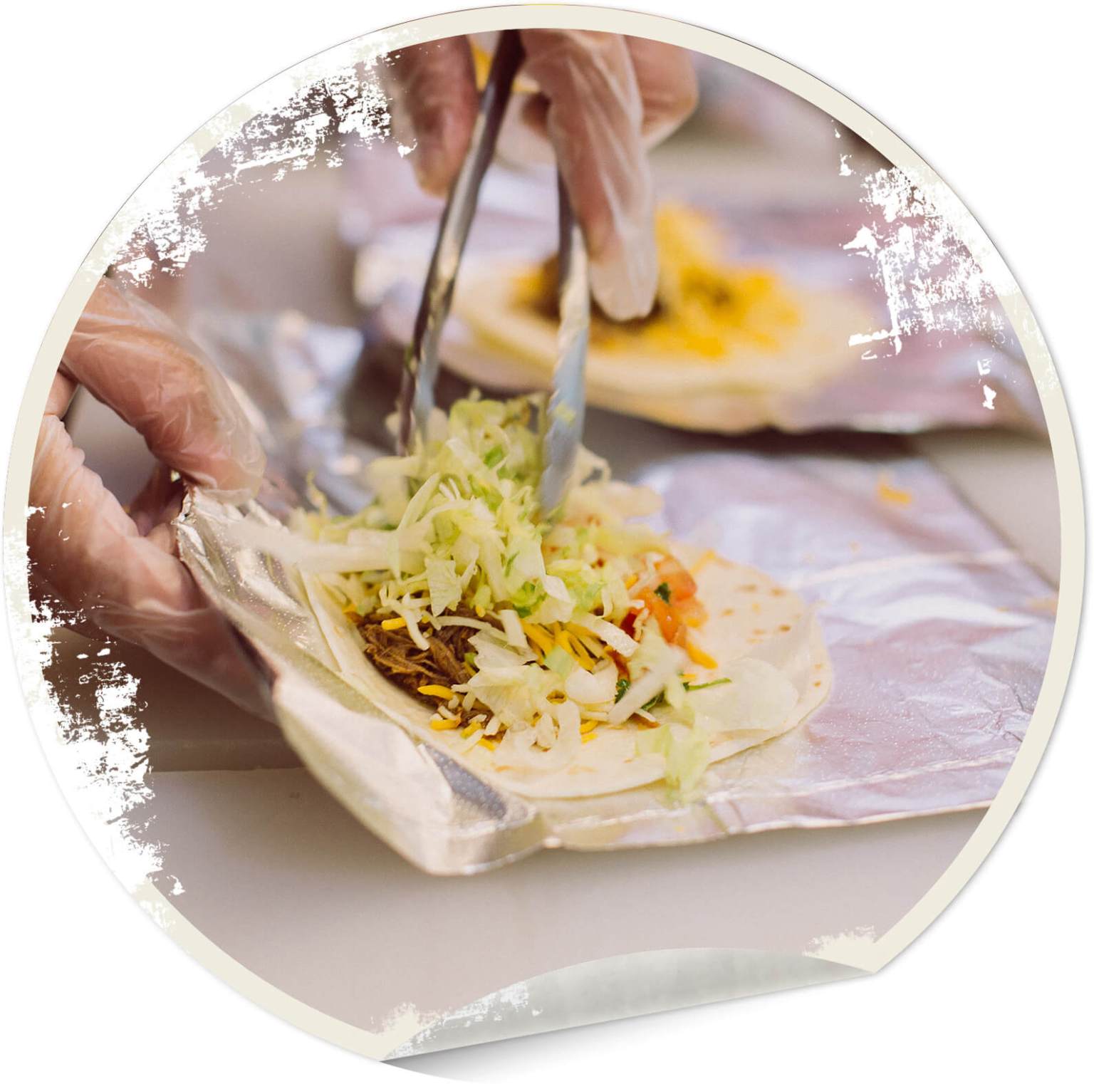 making tacos